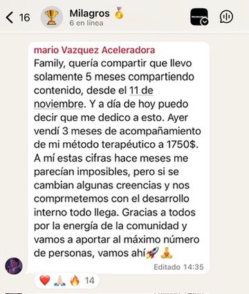 Testimonio de alumno